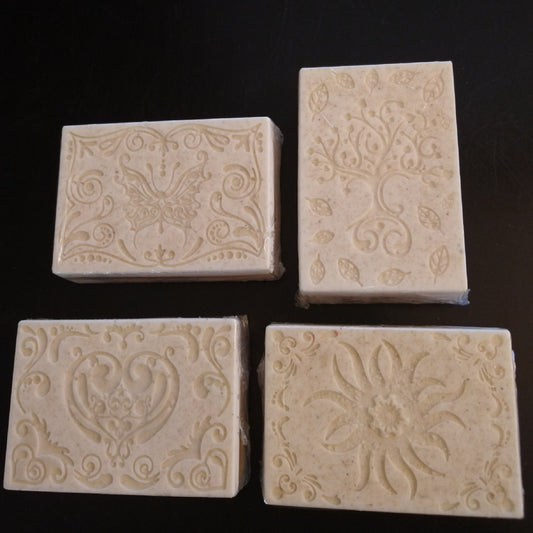 Handcrafted Soaps by SynEb Creamy Patterned Body Bar