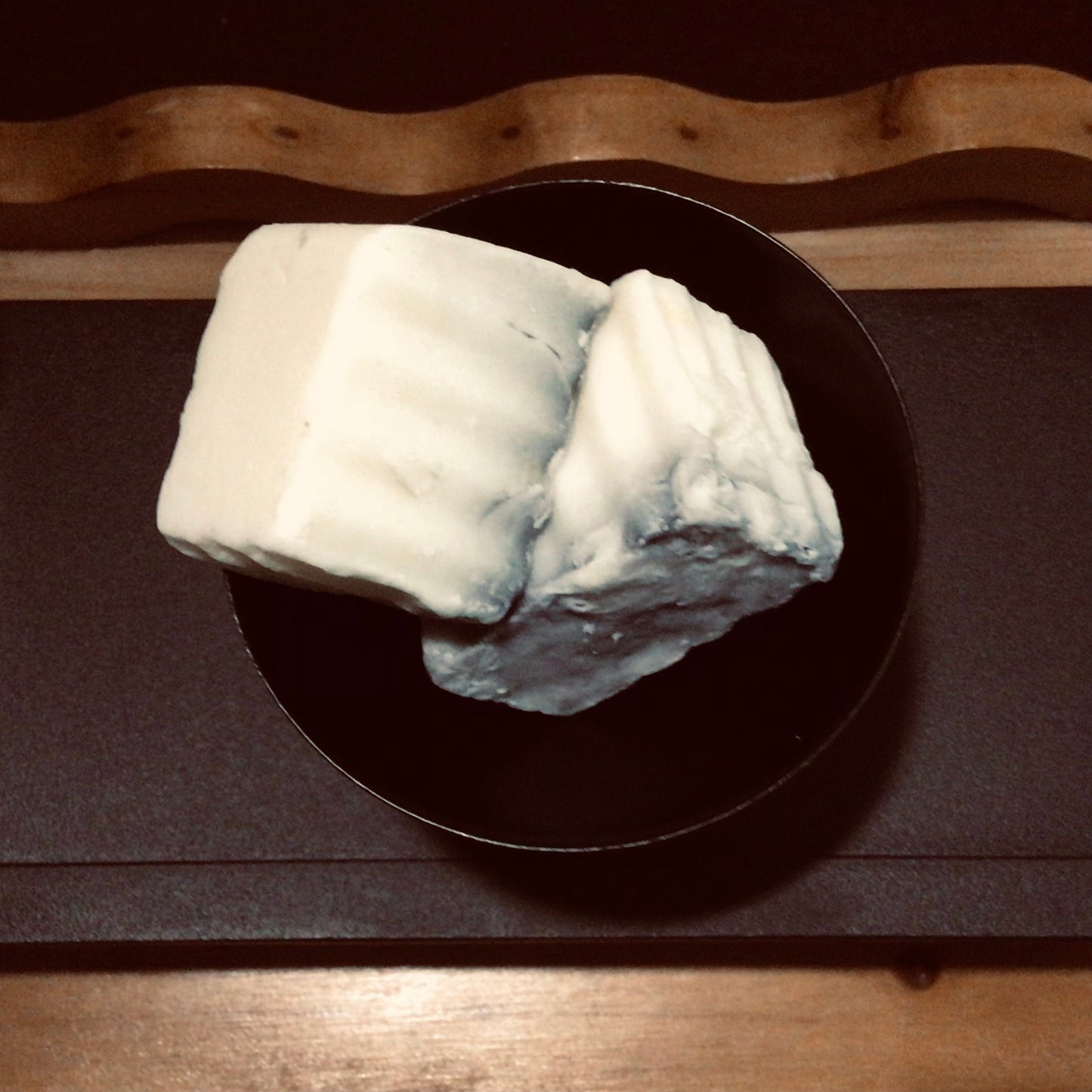 handmade organic creamy goat's milk and activated charcoal soaps for gently detoxed and moisturized skin for entire family