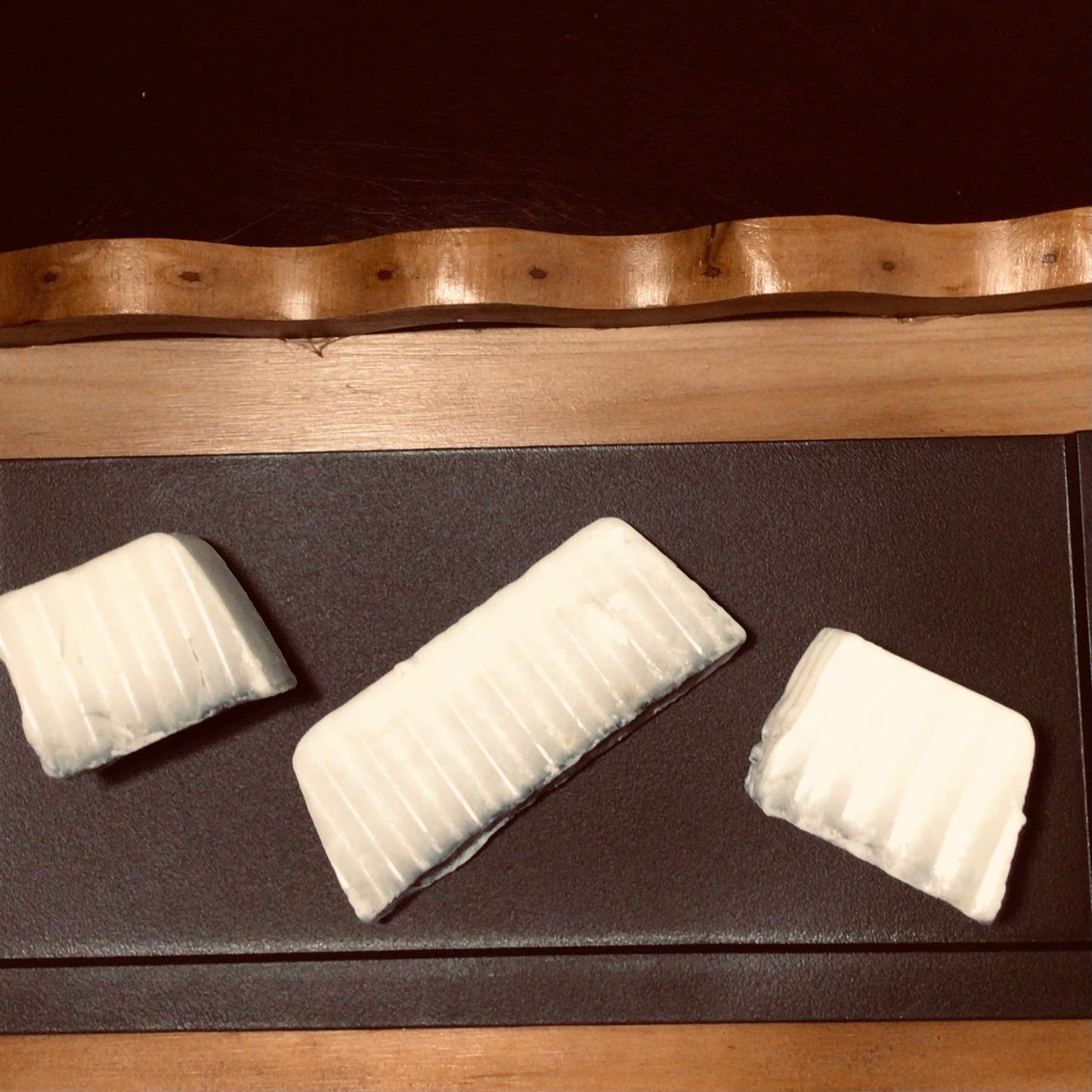 handmade organic creamy goat's milk and activated charcoal soaps for gently detoxed and moisturized skin for entire family