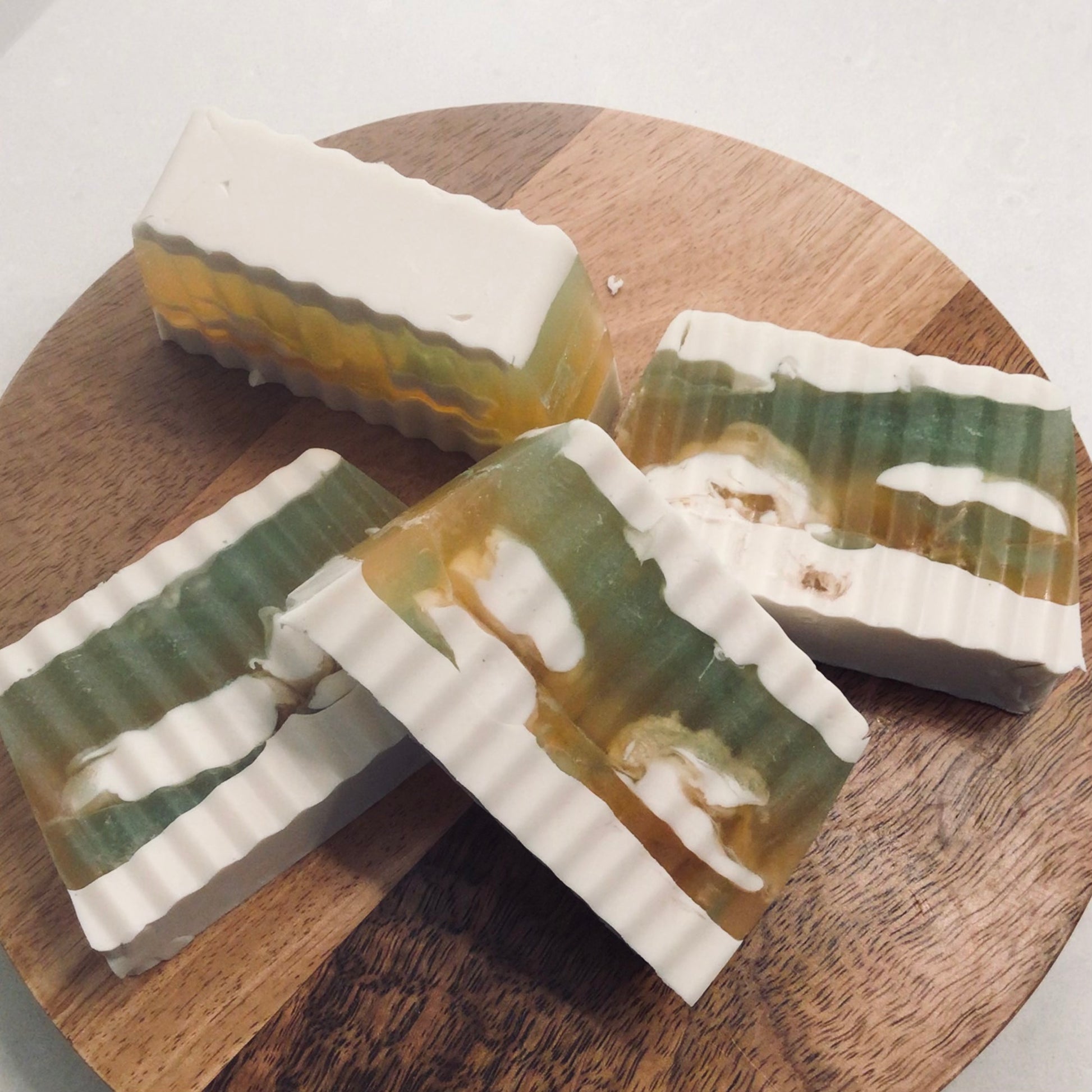 Handcrafted Soaps by SynEb Goats Milk Cream Facial Bar - group shot
