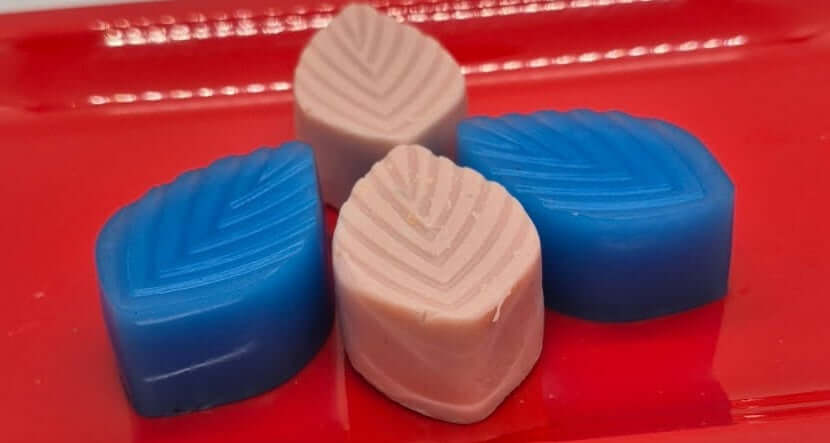 handmade organic small sized leaf shaped soaps perfect for sharing and travel crafted with quality oils butters and more