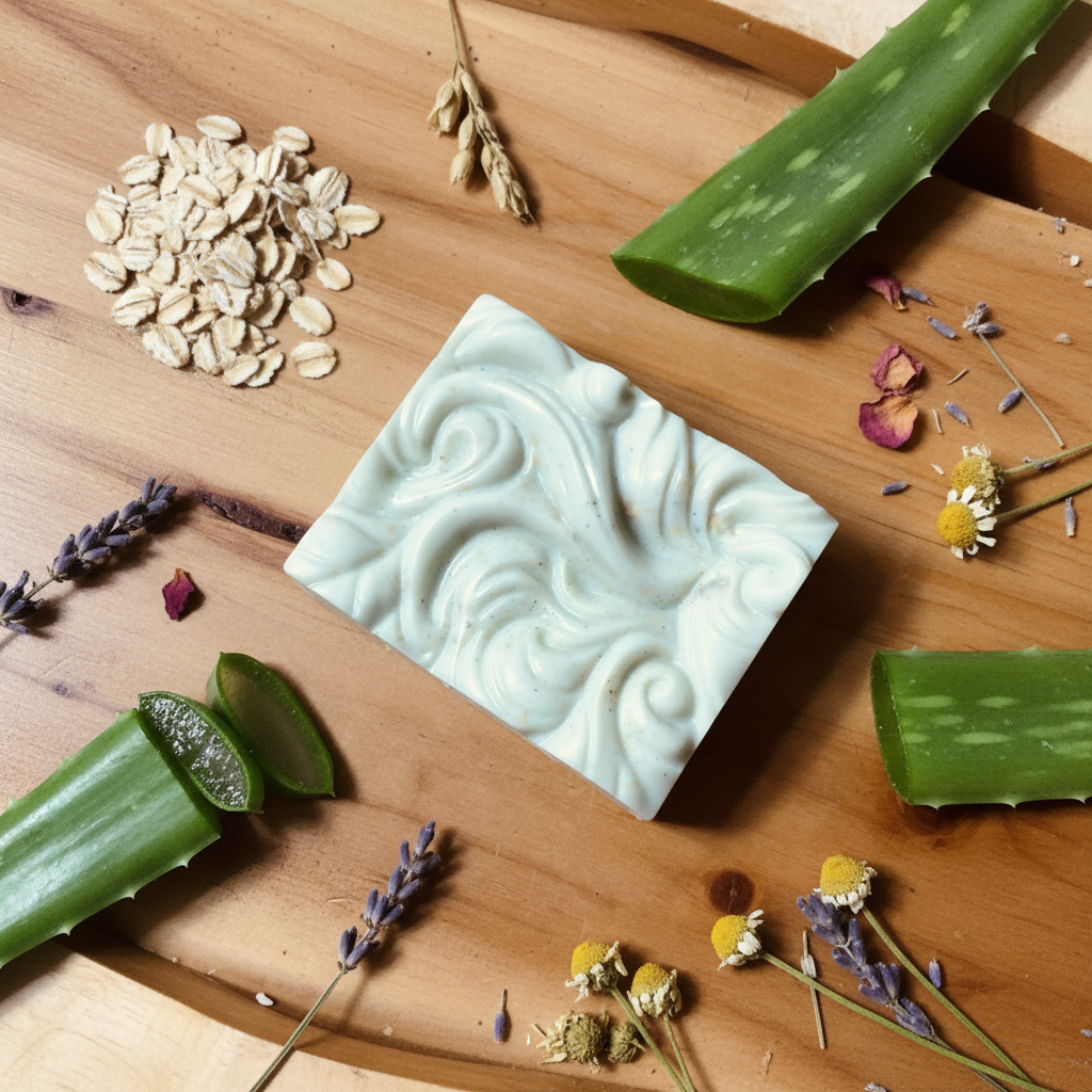 Ingredient-focused flat lay