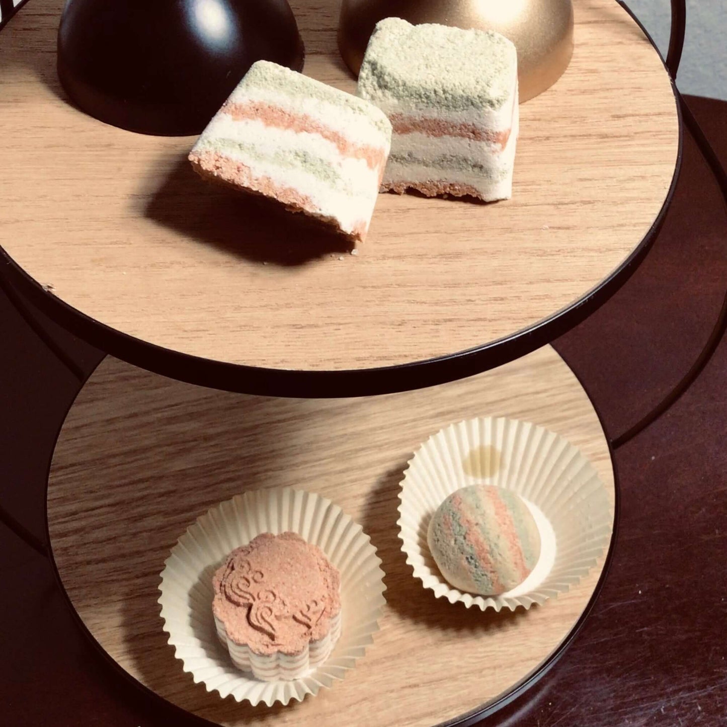 handmade organic small sized bath bombs perfect for sharing and travel, crafted with ingredients safe for entire family 