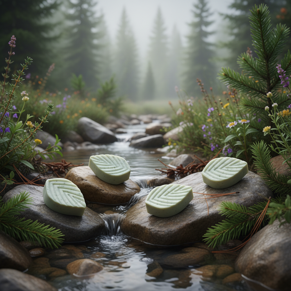 River rock near mountain stream